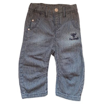 Hummel Hose "Jeffy Pants" blau-weiß gestreift Gr. 68