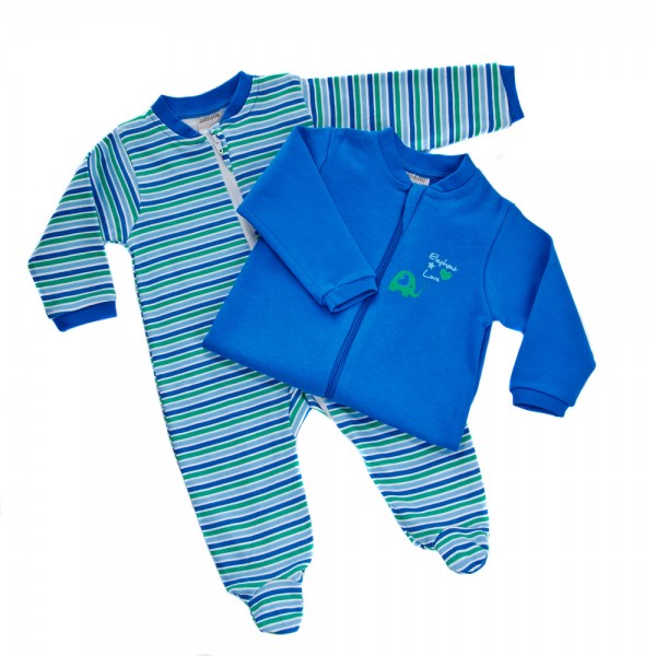 JACKY Baby-Pyjama 2er-Pack "Elephant Love"